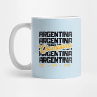 Argentina Football Champions 2022 Mug